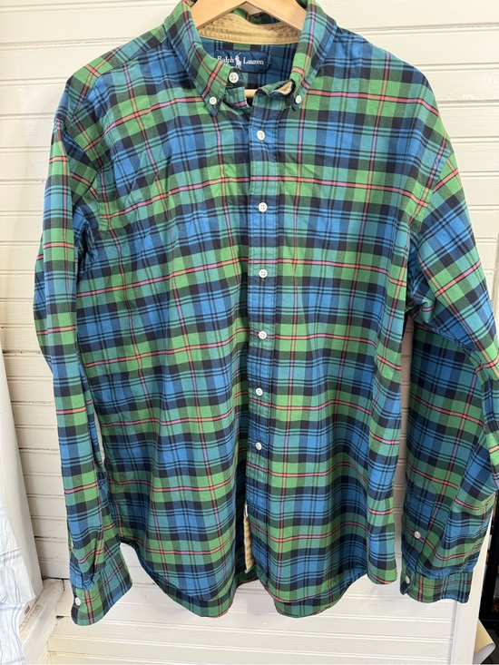 Ralph Lauren Other - Ralph Lauren Green & Blue Plaid Button-Down Shirt